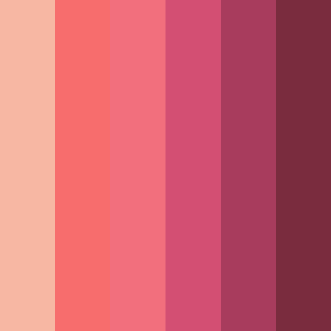 Download blazing blossoms color palette PNG image (square)