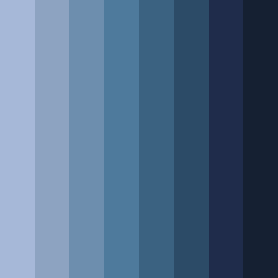 Download midnight tranquility color palette PNG image (square)