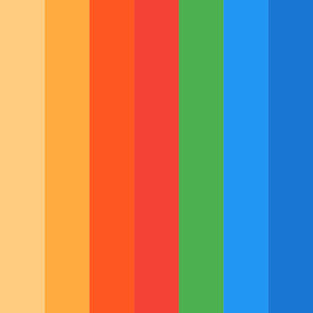 Download fiesta vibes color palette PNG image (square)