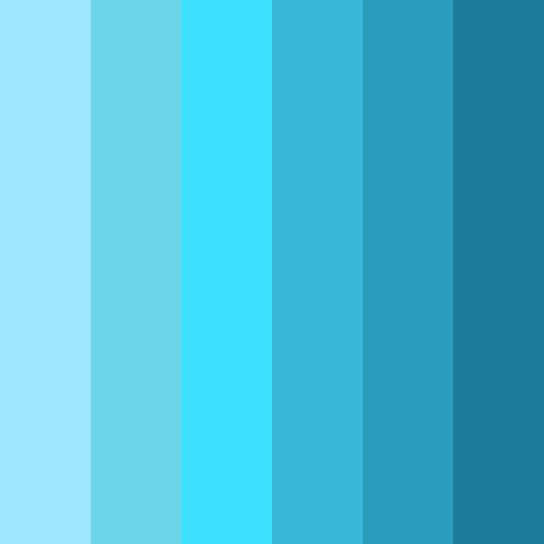 Download bright blue color palette PNG image (square)