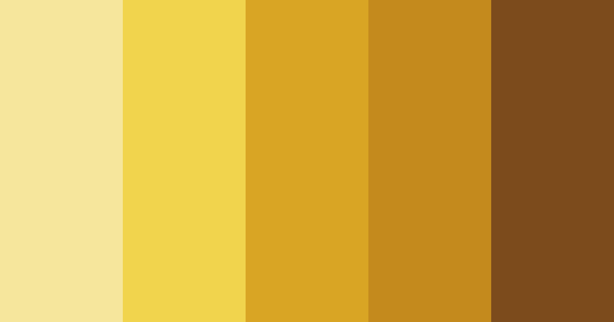 Download golden autumn harvest color palette PNG image (landscape)