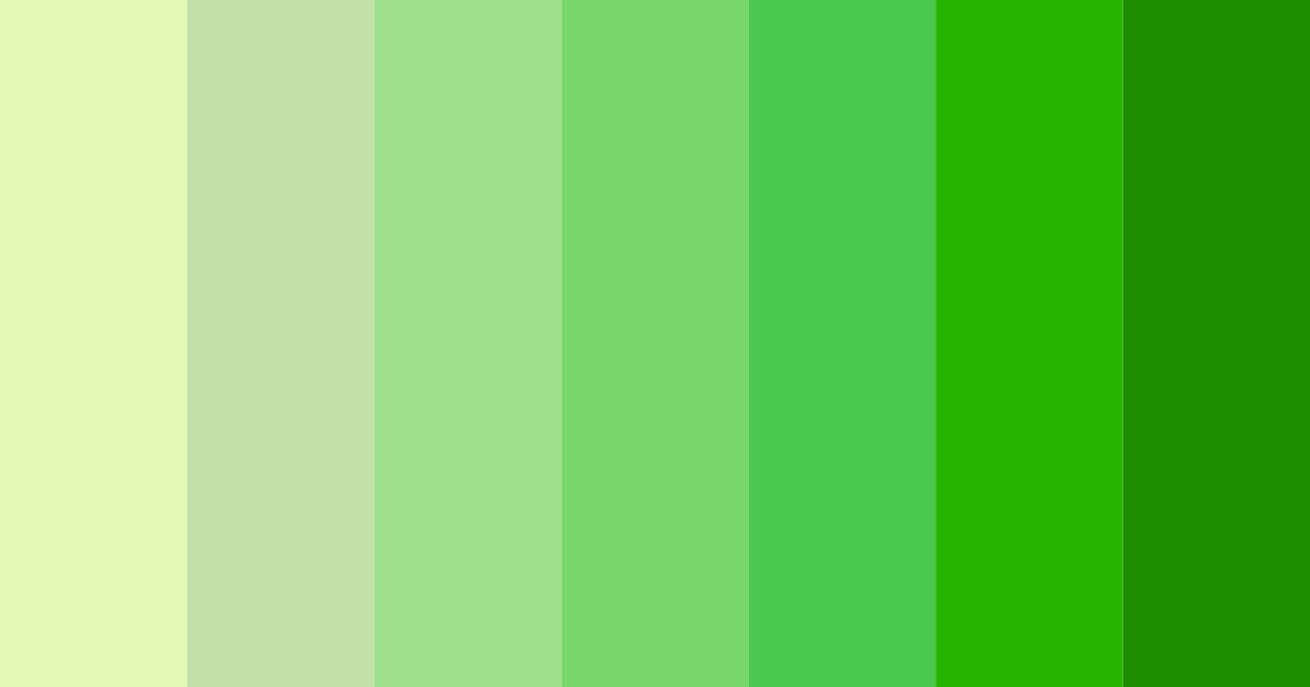 Download lemon green color palette PNG image (landscape)