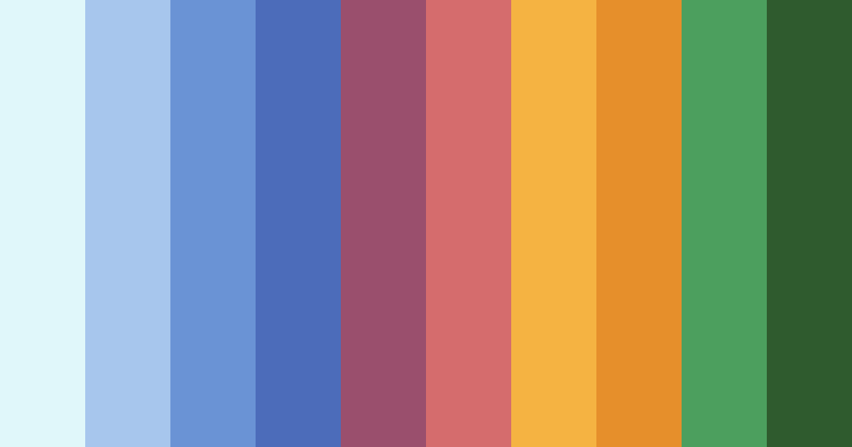 Download tropical twilight color palette PNG image (landscape)