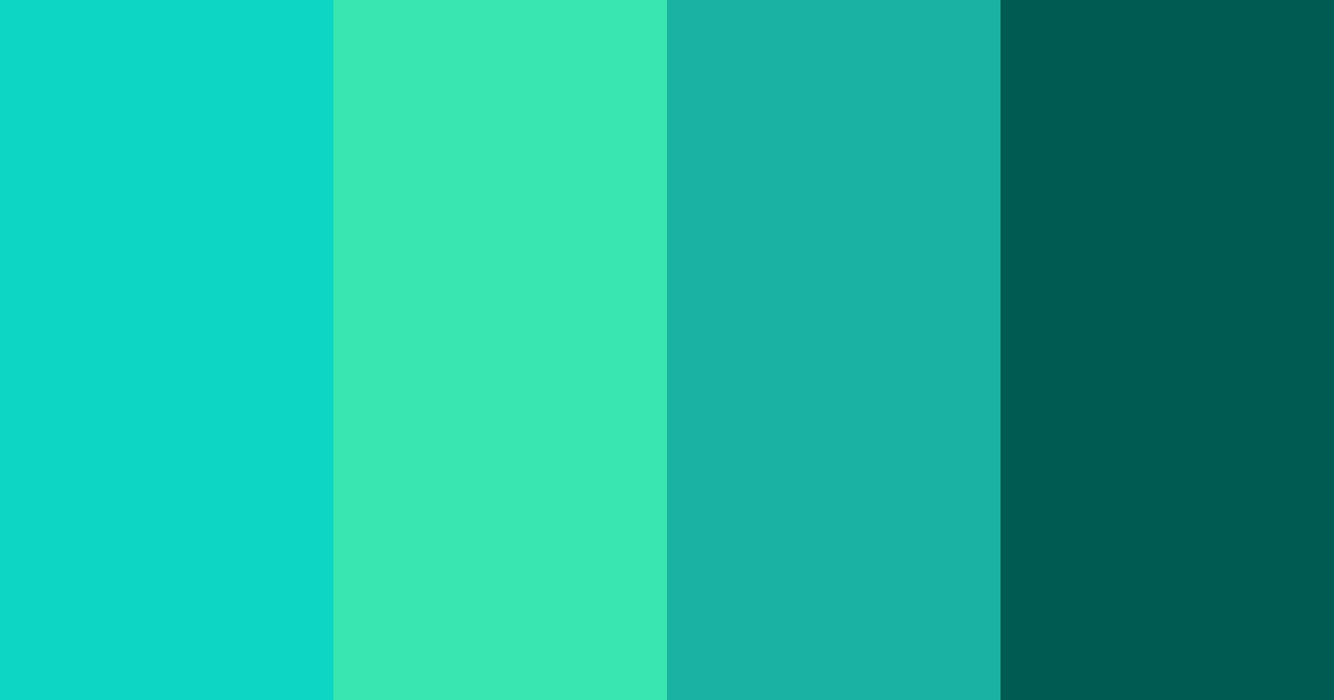Download tropical oasis color palette PNG image (landscape)