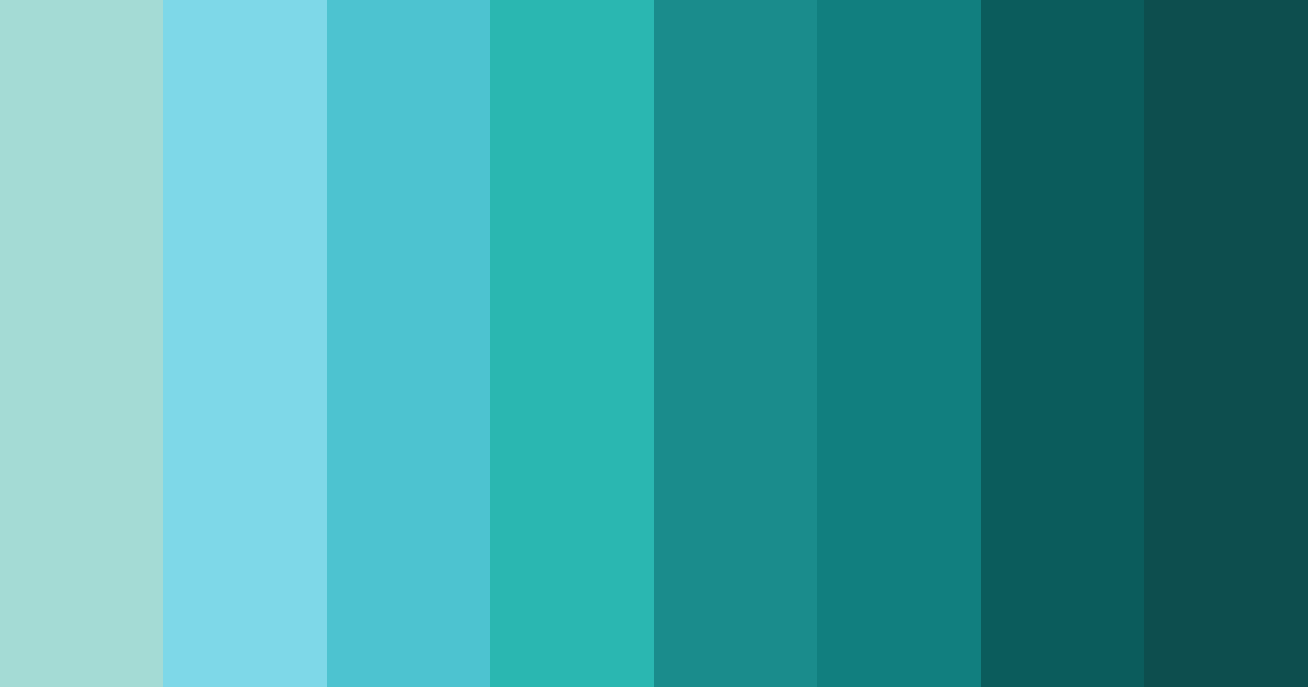 Download tropical serenity color palette PNG image (landscape)