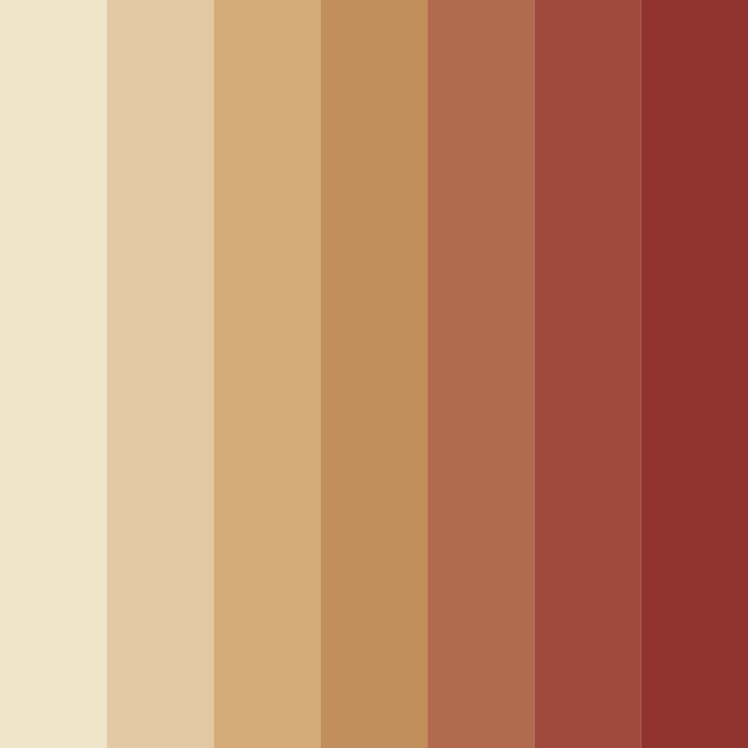 Download warm brown color palette PNG image (square)