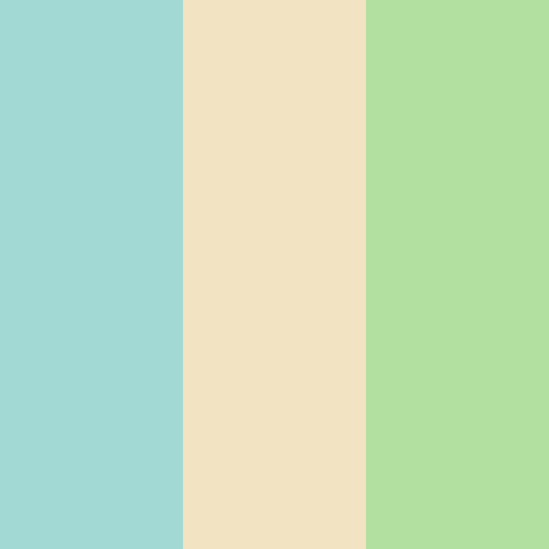 Download turquoise cream color palette PNG image (square)