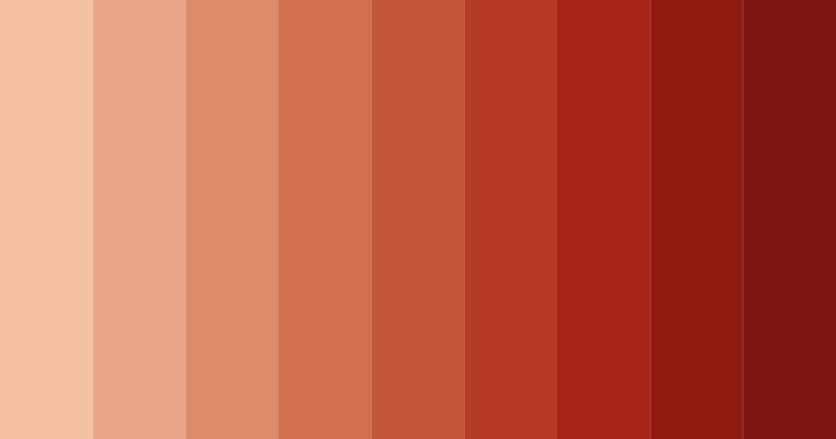 Download terracotta earth color palette PNG image (landscape)