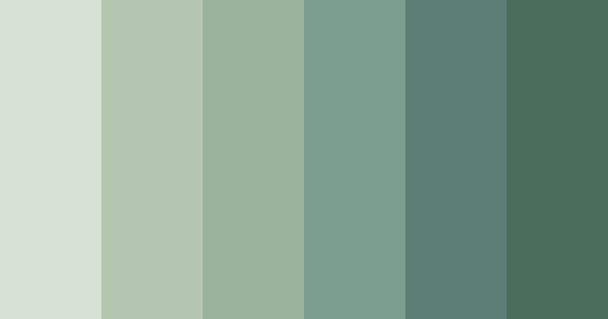 Download sage green serenity color palette PNG image (landscape)