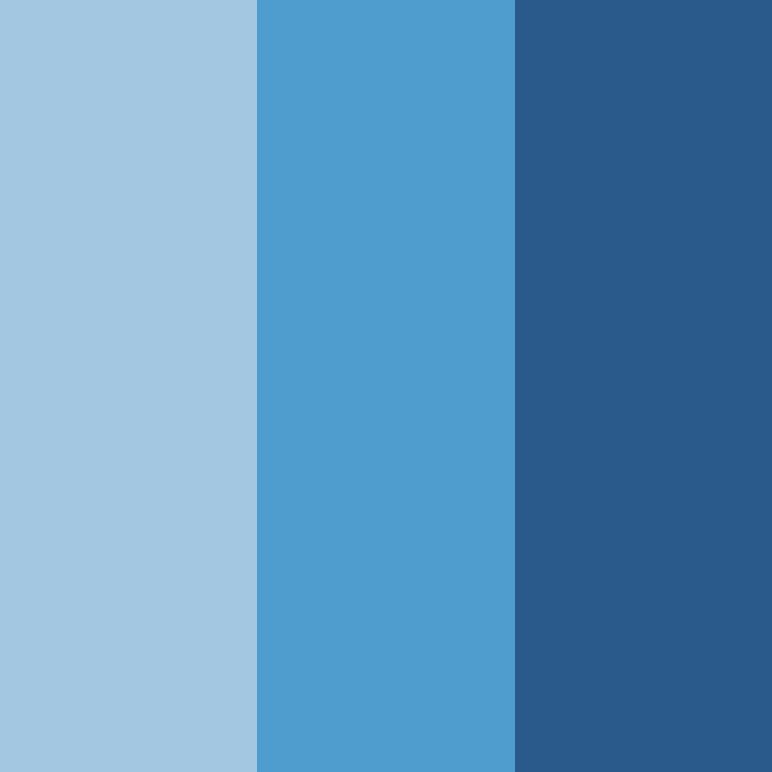 Download cool blue color palette PNG image (square)