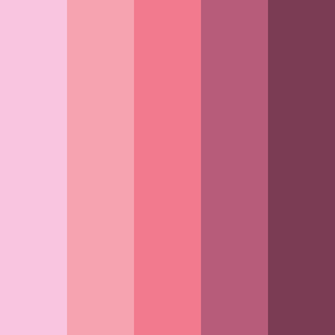 Download blush blossom serenity color palette PNG image (square)