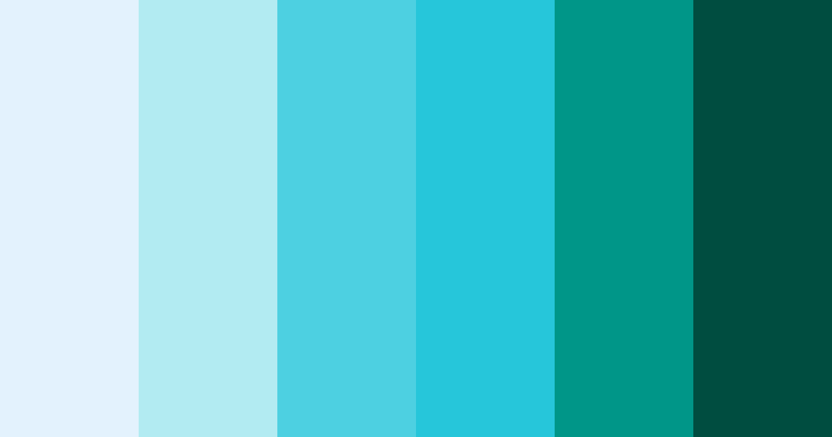 Download aqua elegance color palette PNG image (landscape)