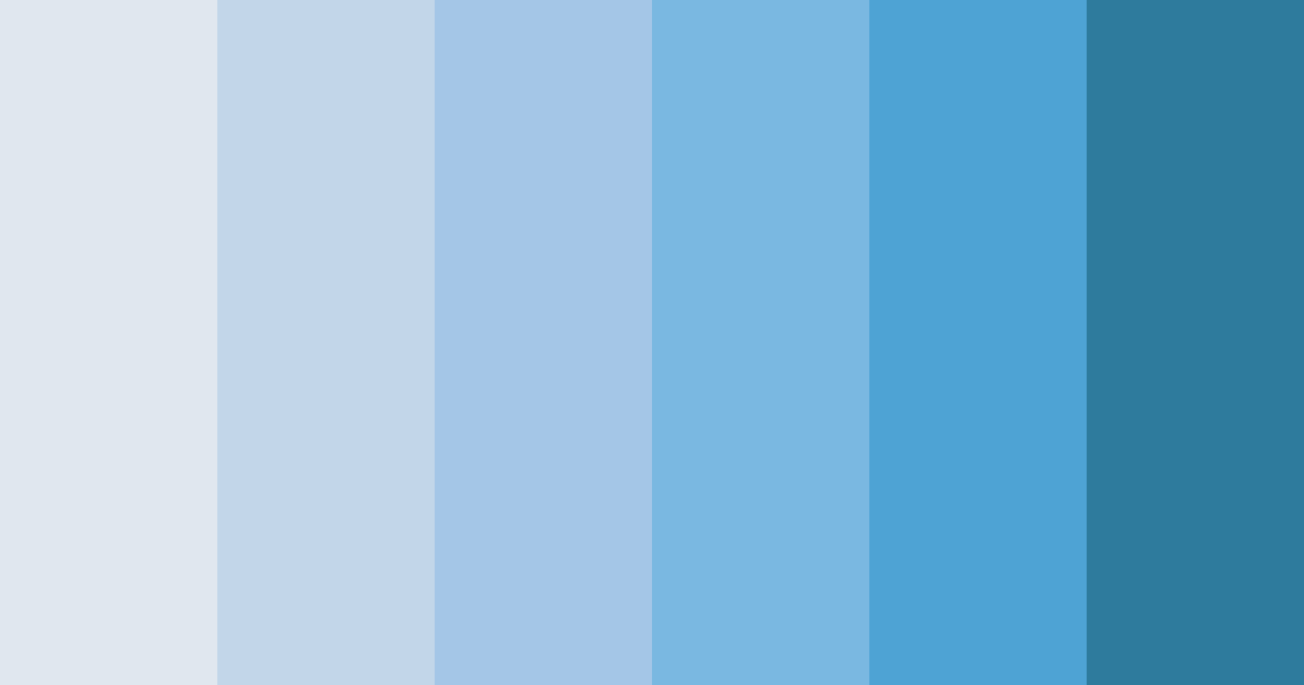 Download azure elegance color palette PNG image (landscape)