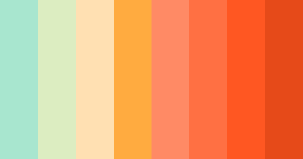 Download citrus grove delight color palette PNG image (landscape)