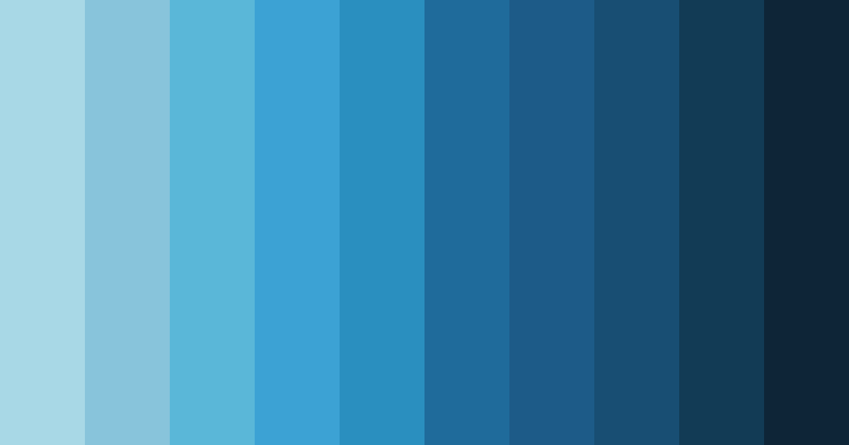 Download cool blue color palette PNG image (landscape)