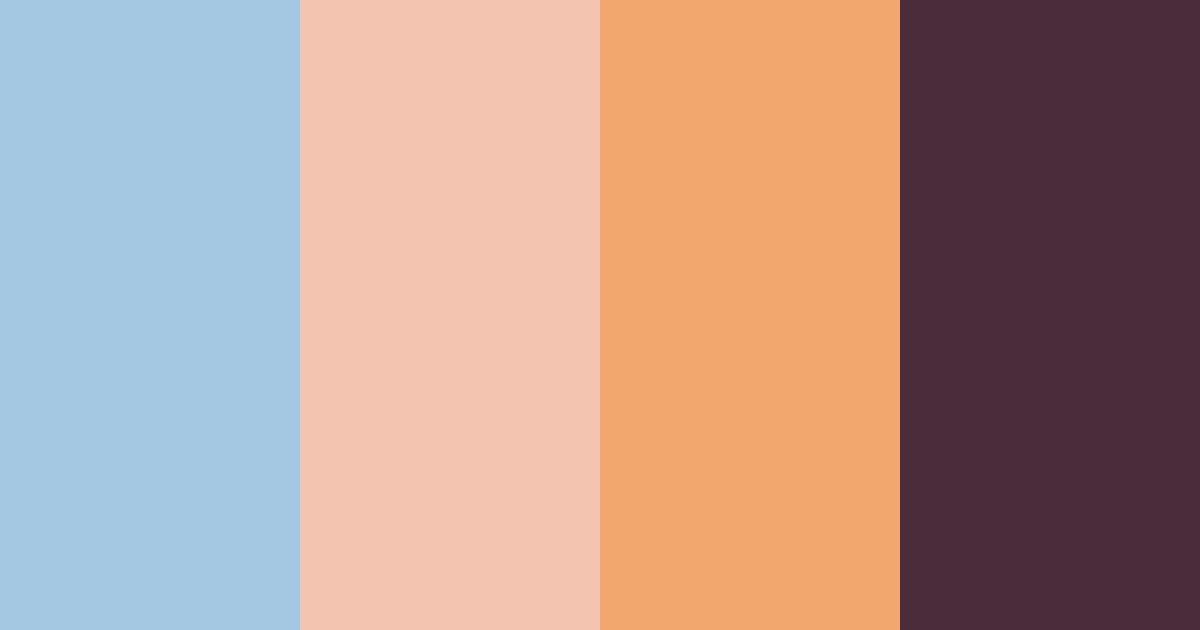Download warm blue color palette PNG image (landscape)
