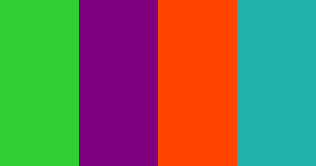 Download lime purple orange teal color palette PNG image (landscape)