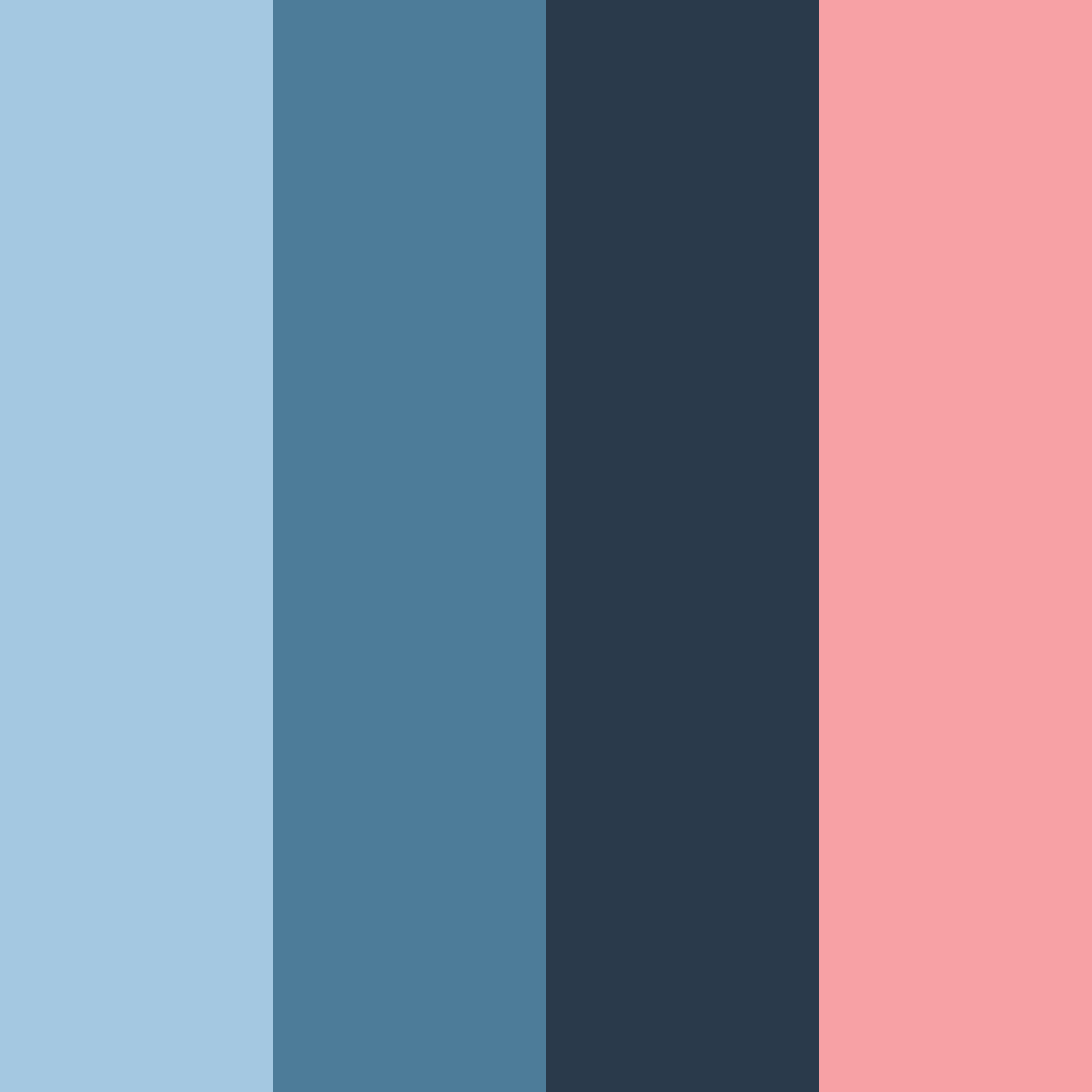 Download night blue and morning red color palette PNG image (square)
