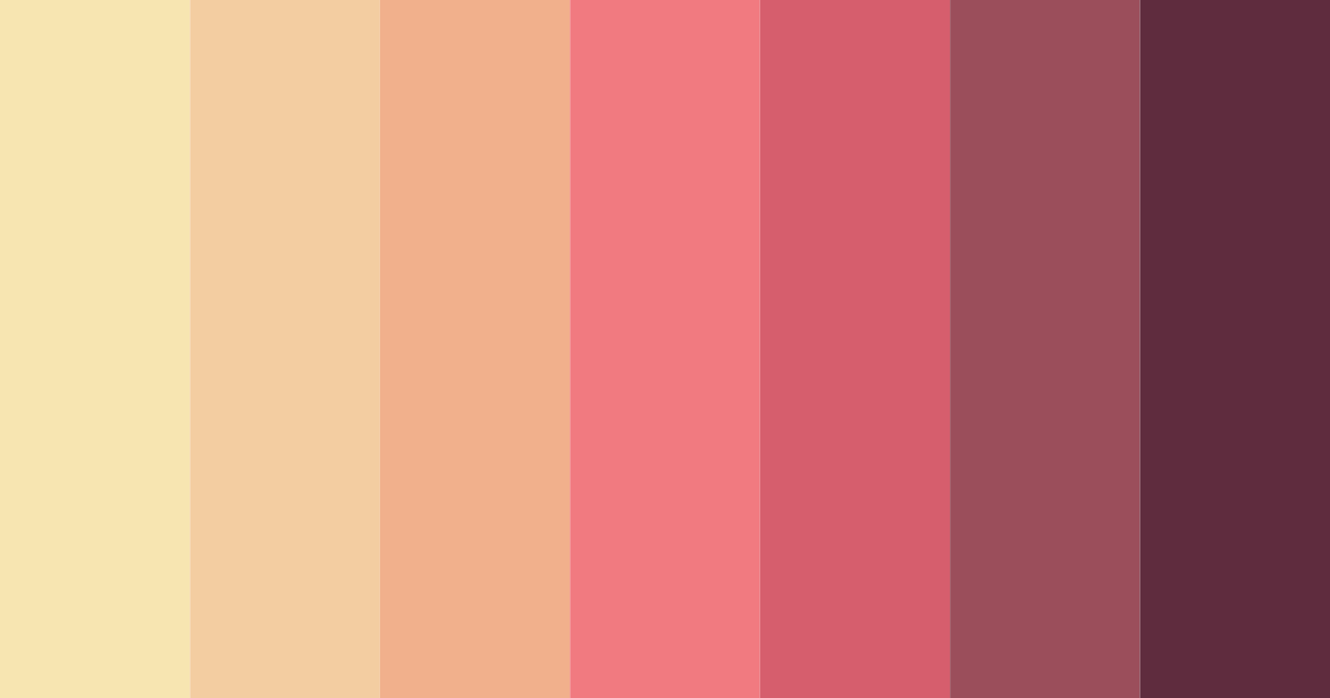 Download blushing sunrise color palette PNG image (landscape)