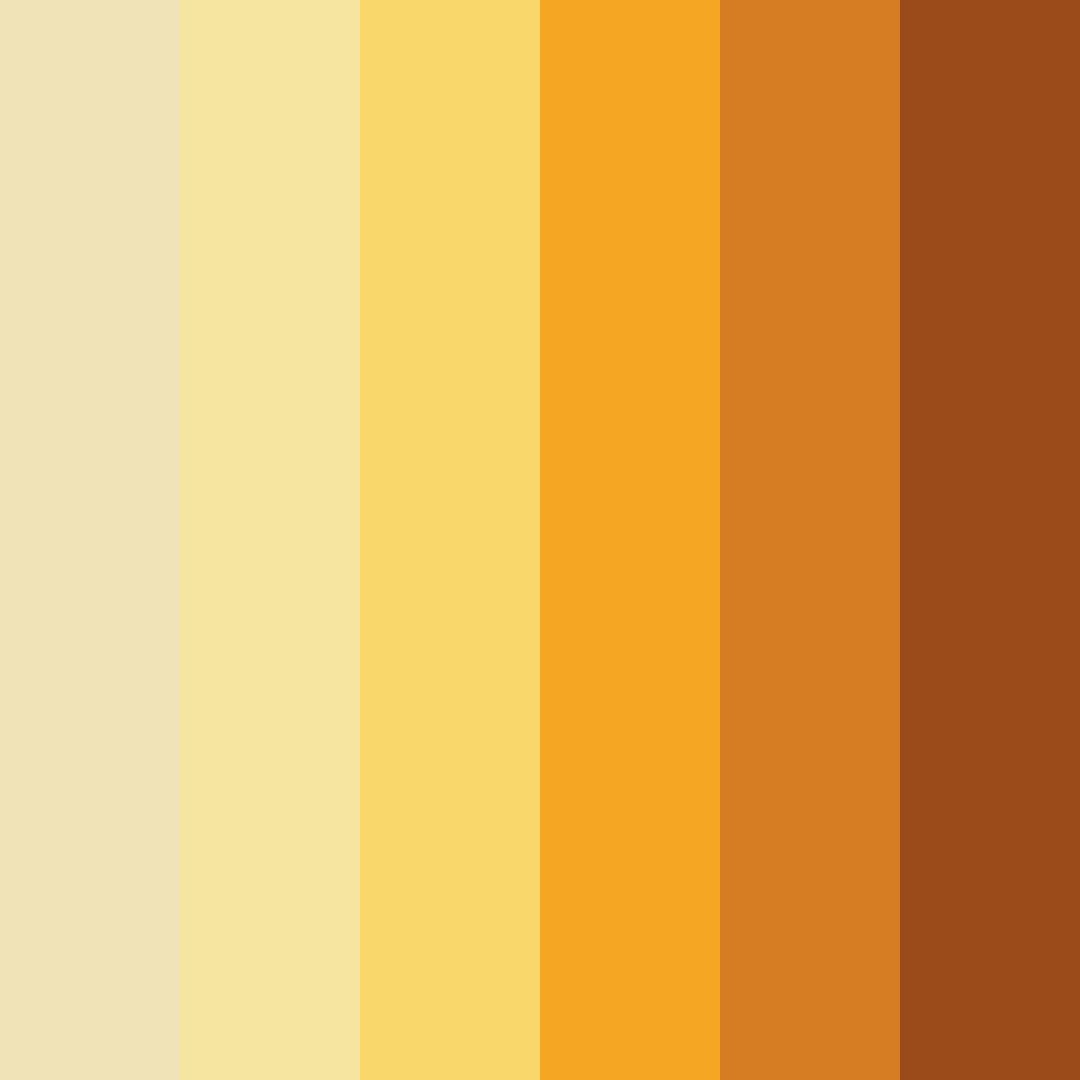Download golden harvest sunset color palette PNG image (square)