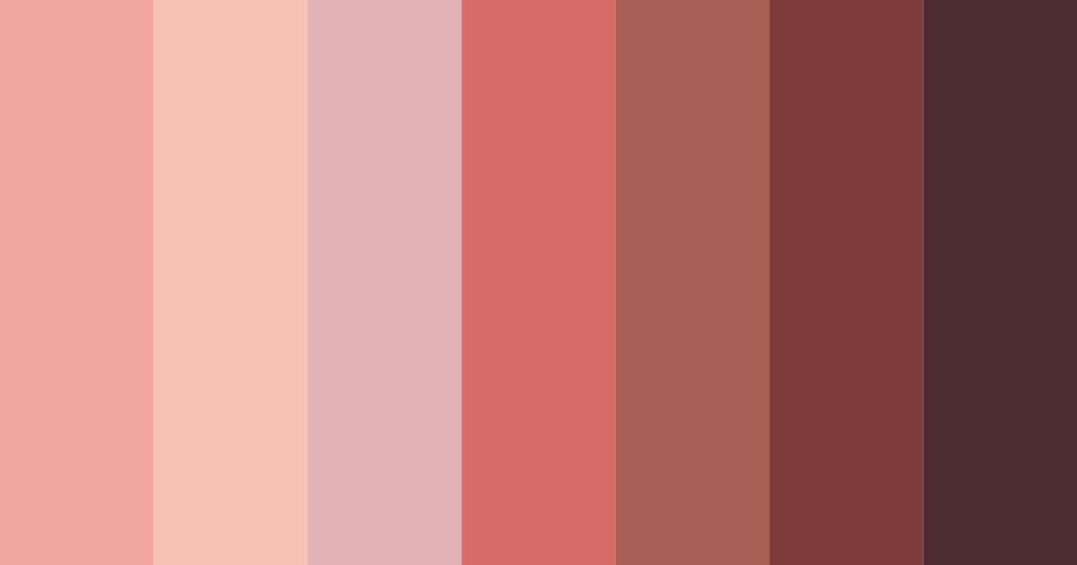 Download shades of red color palette PNG image (landscape)