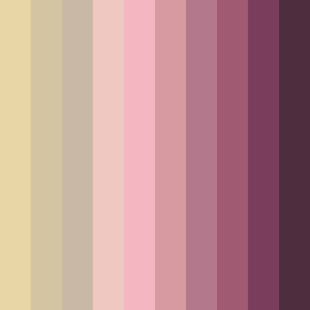Download rose oatmeal color palette PNG image (square)