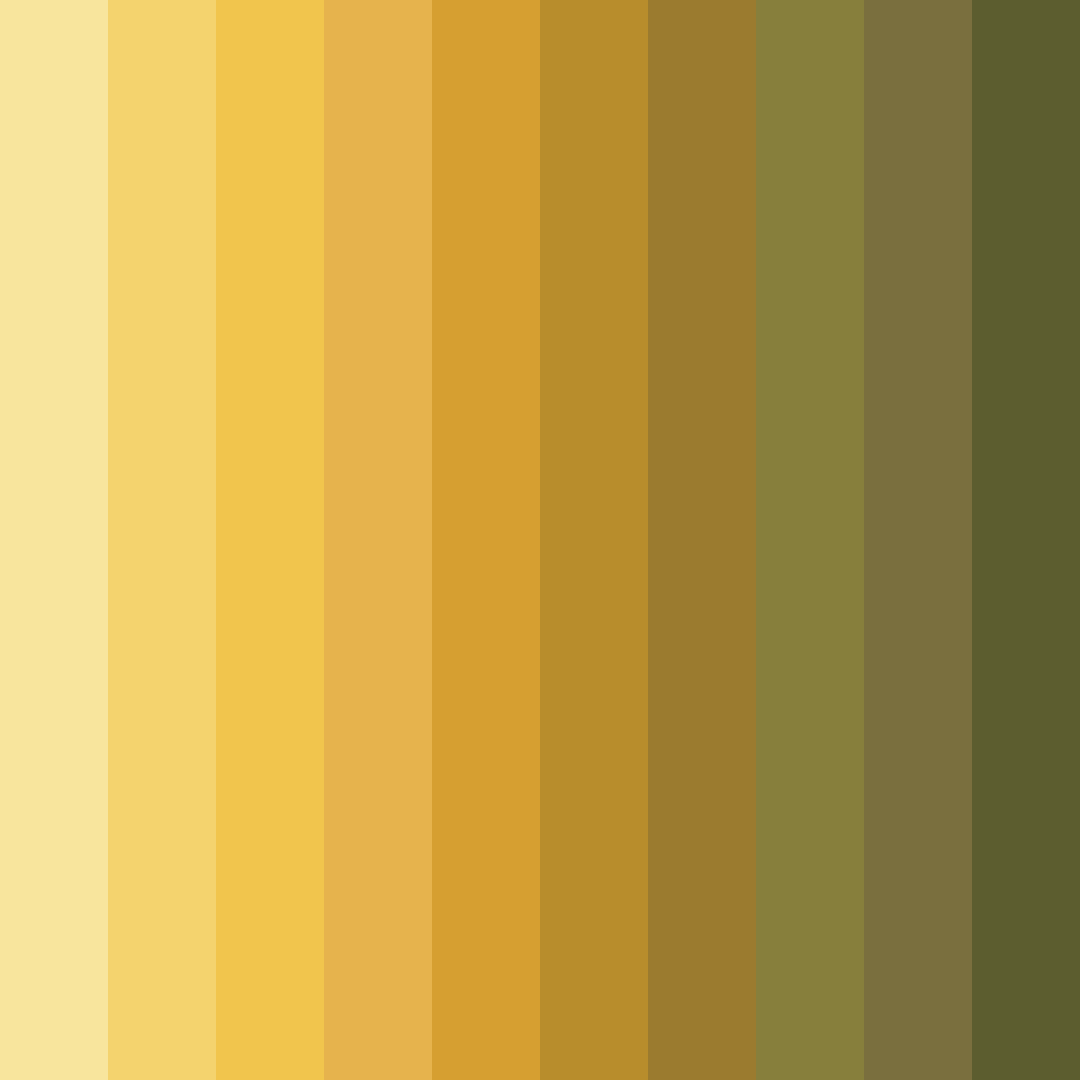 Download golden grain harmony color palette PNG image (square)