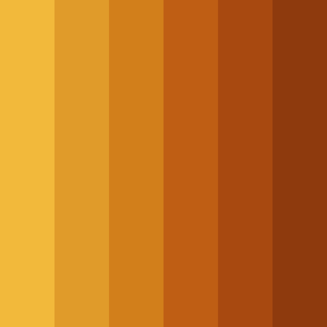 Download autumn orange color palette PNG image (square)