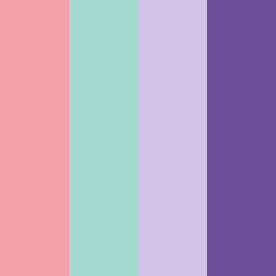 Download coral dreams color palette PNG image (square)