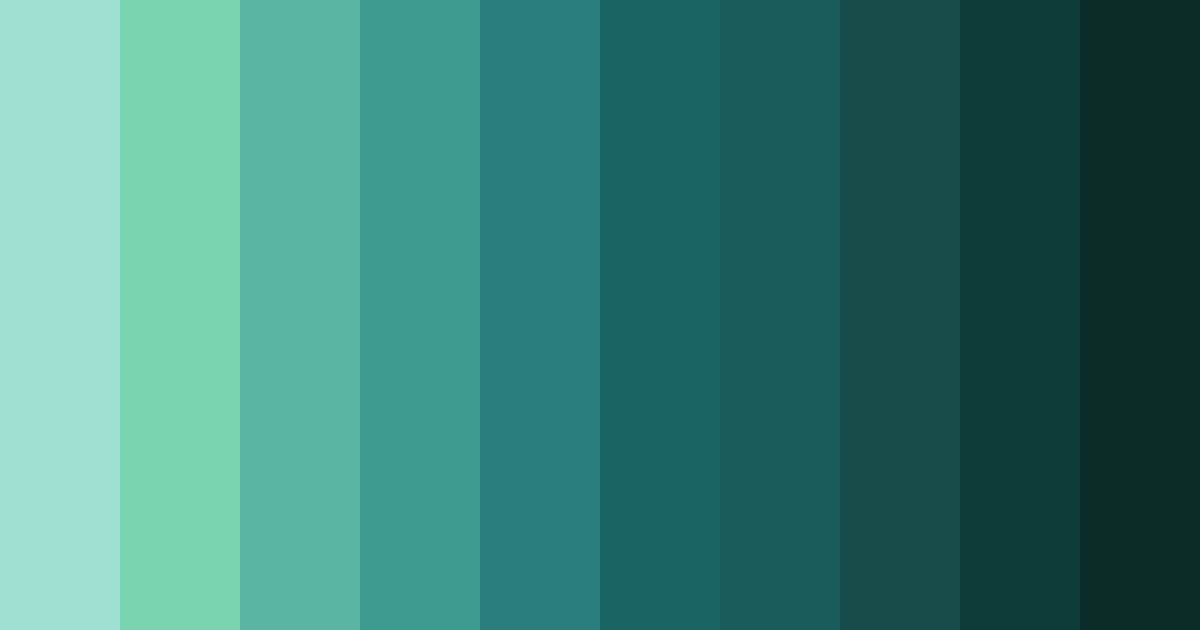 Download emerald serenity color palette PNG image (landscape)