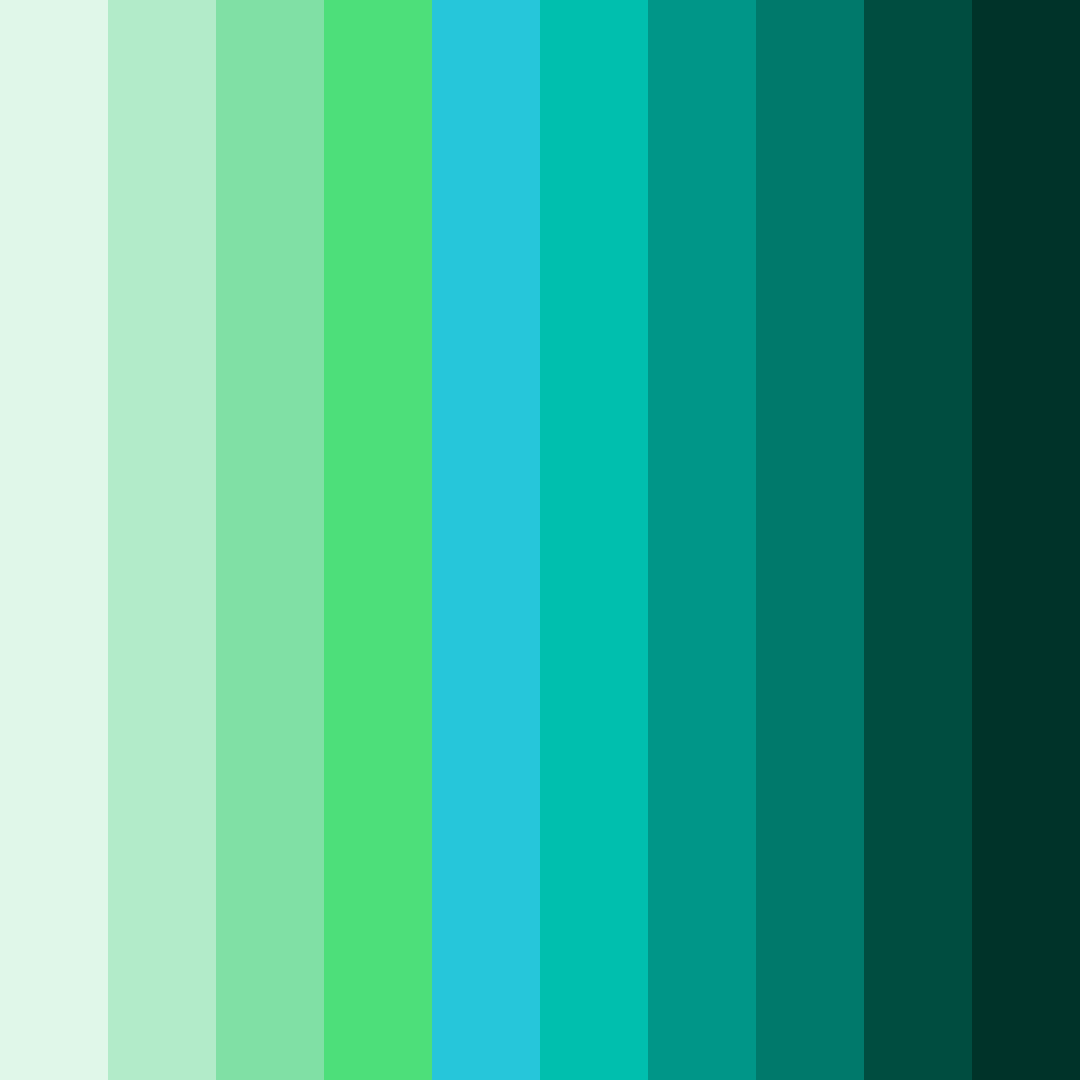 Download verdant breeze color palette PNG image (square)