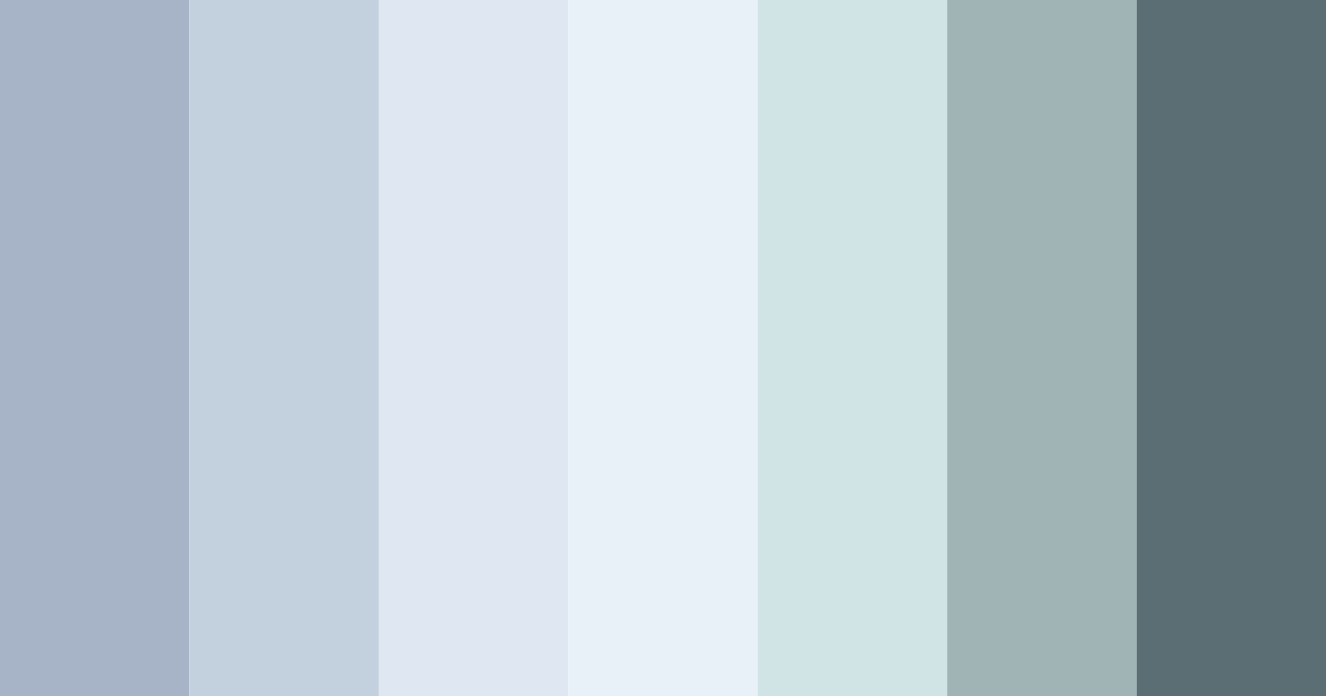 Download cool blue color palette PNG image (landscape)