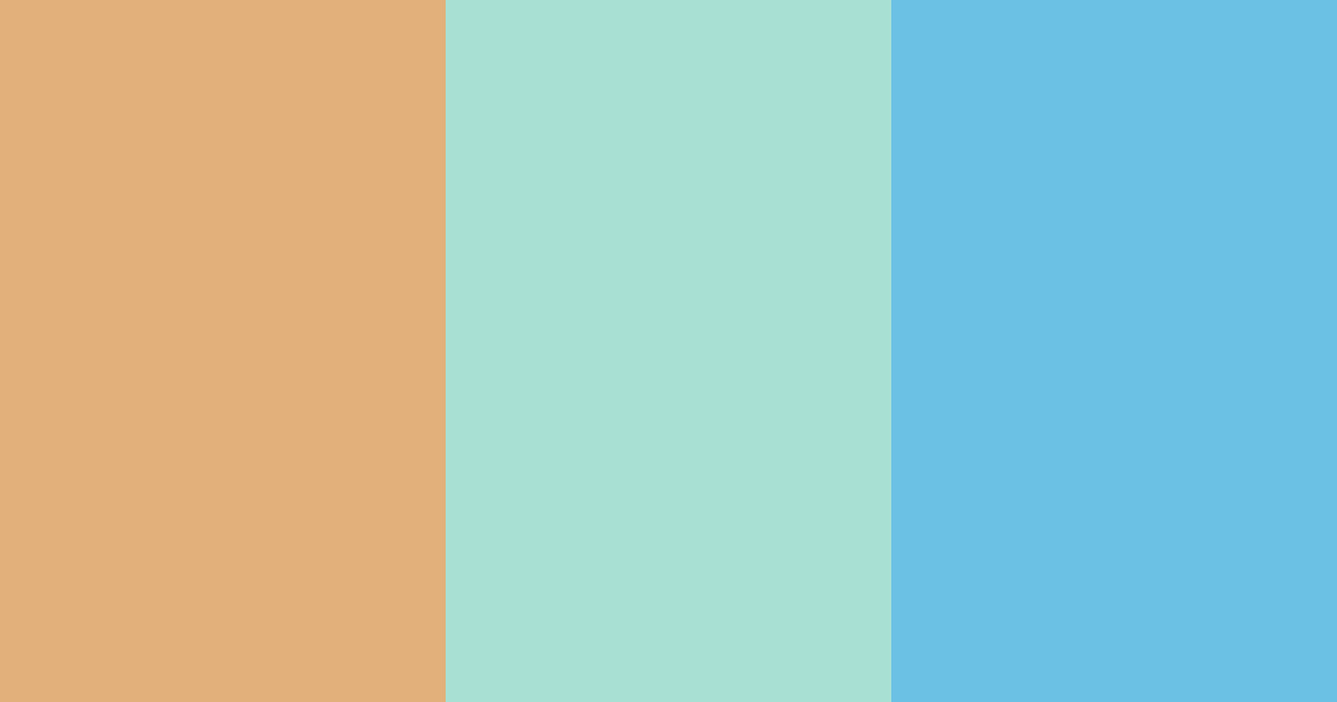 Download aqua honey dream color palette PNG image (landscape)