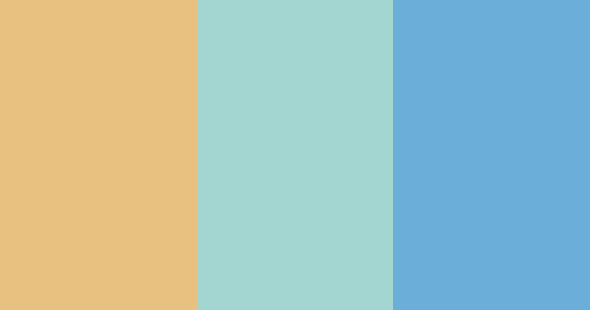 Download golden blue mint color palette PNG image (landscape)