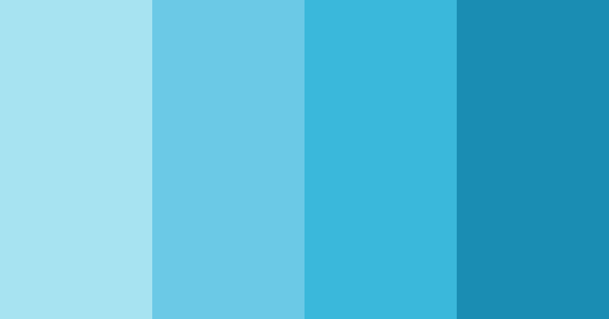 Download lightning cyan color palette PNG image (landscape)