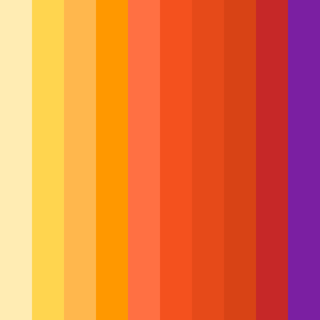 Download sunny orange color palette PNG image (square)