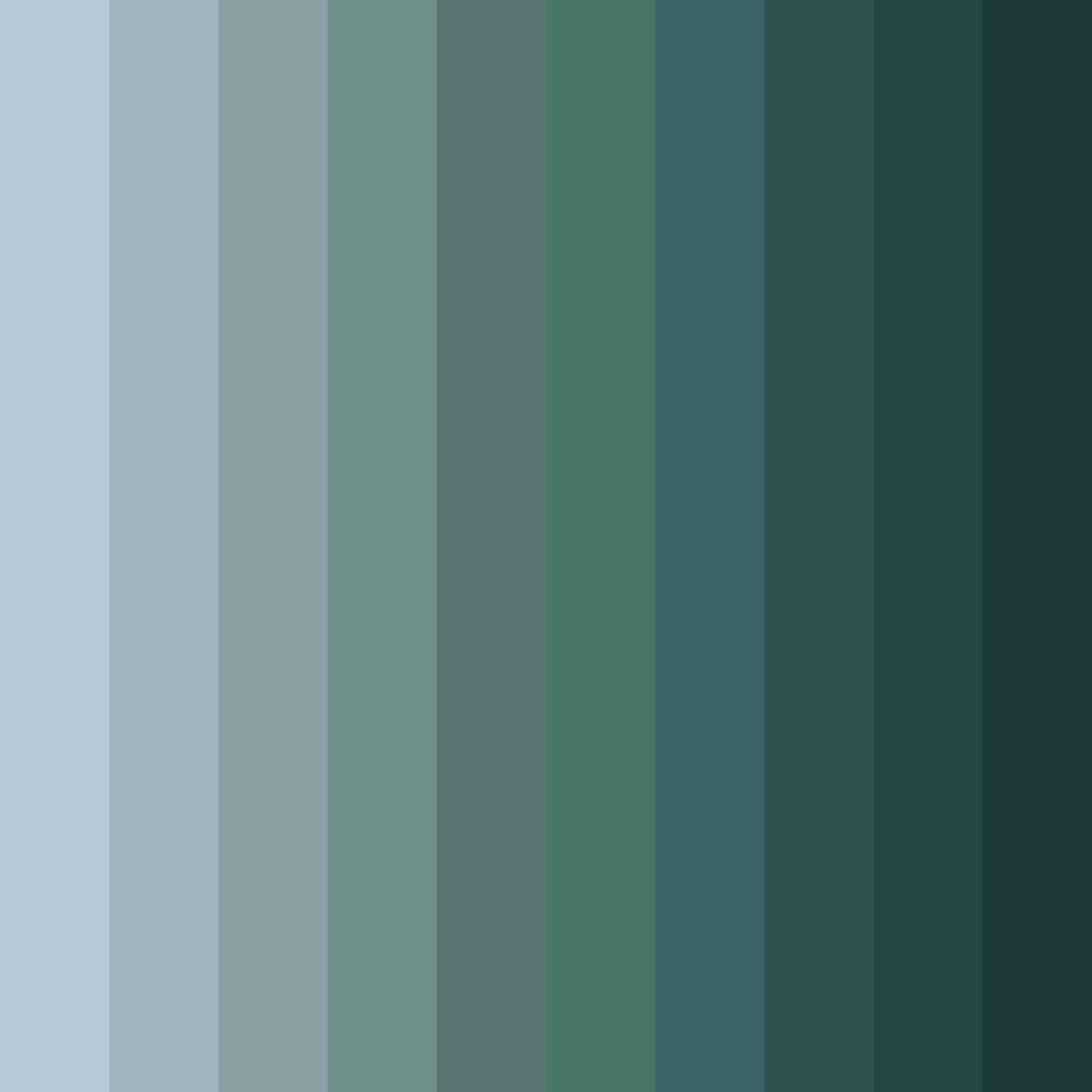 Download saturated teal color palette PNG image (square)