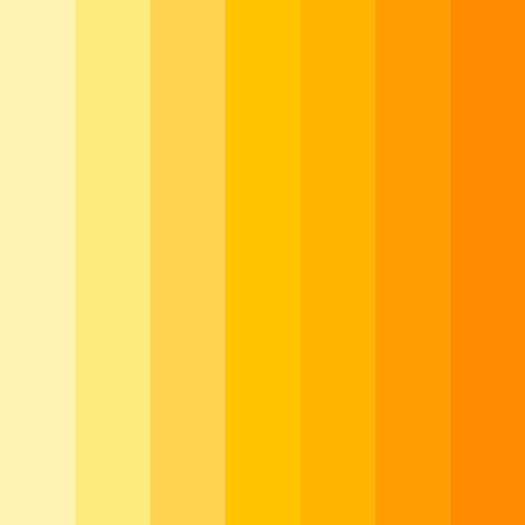 Download vibrant yellow sunshine color palette PNG image (square)