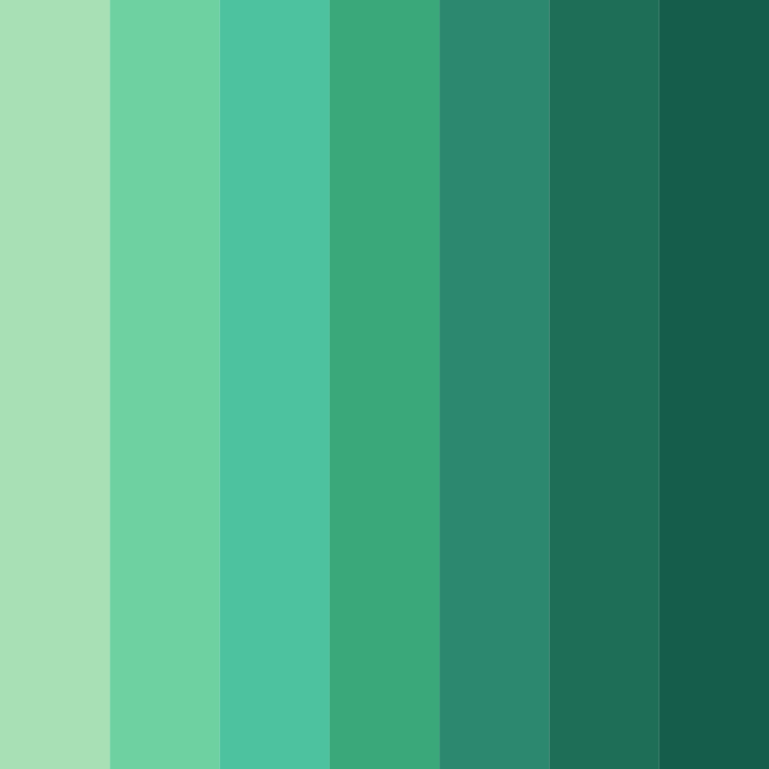 Download verdant breeze color palette PNG image (square)
