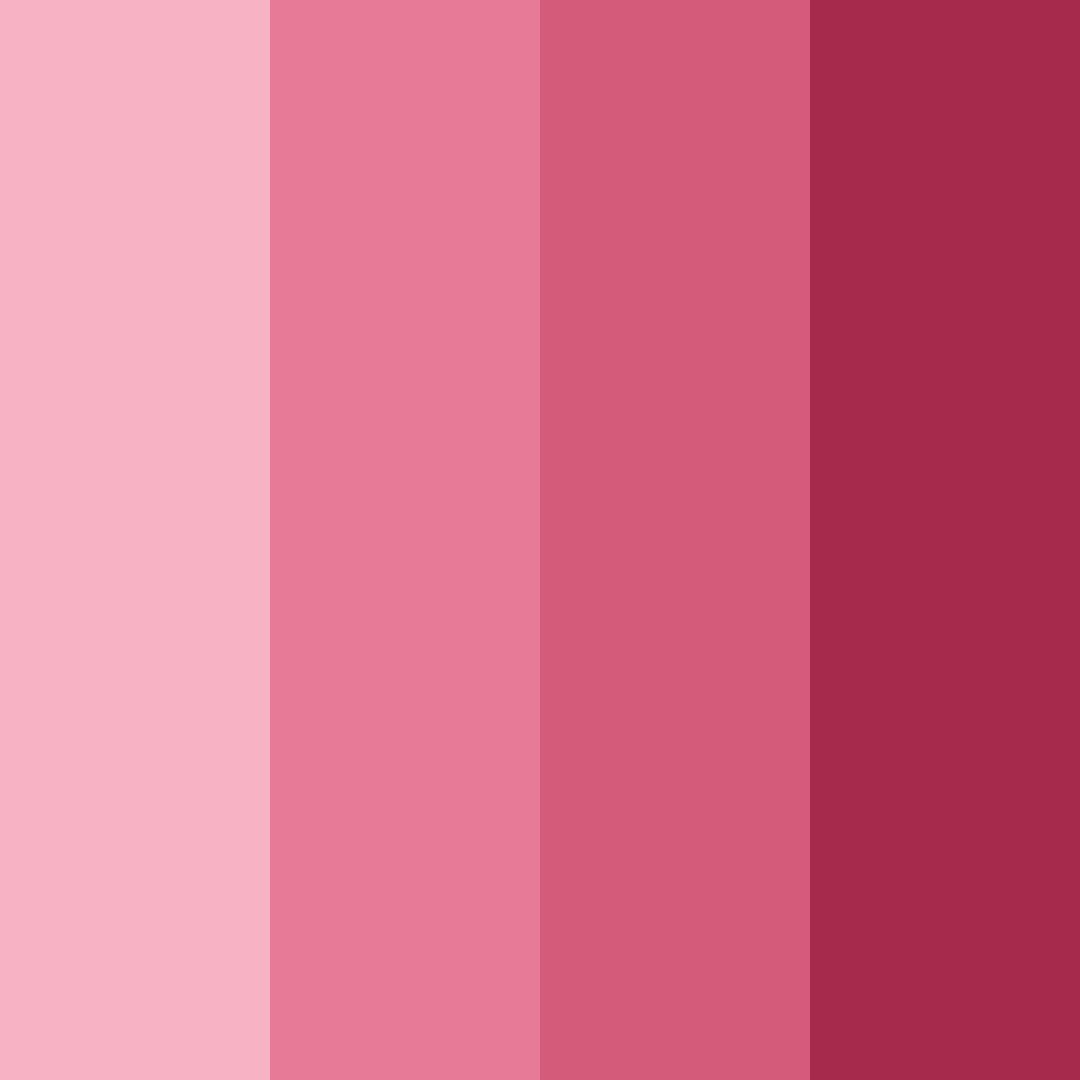 Download rose red shades color palette PNG image (square)
