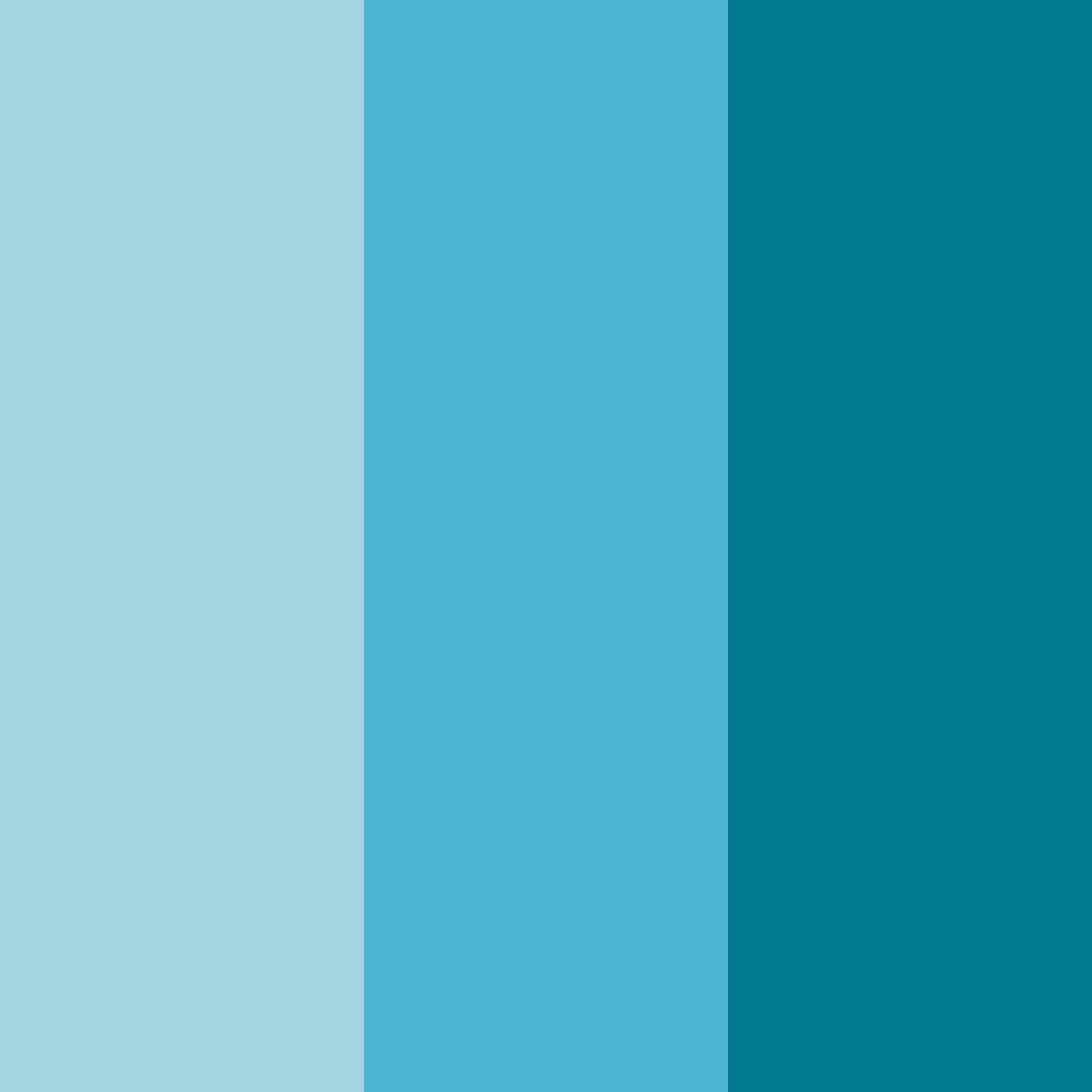Download bright pool blue color palette PNG image (square)