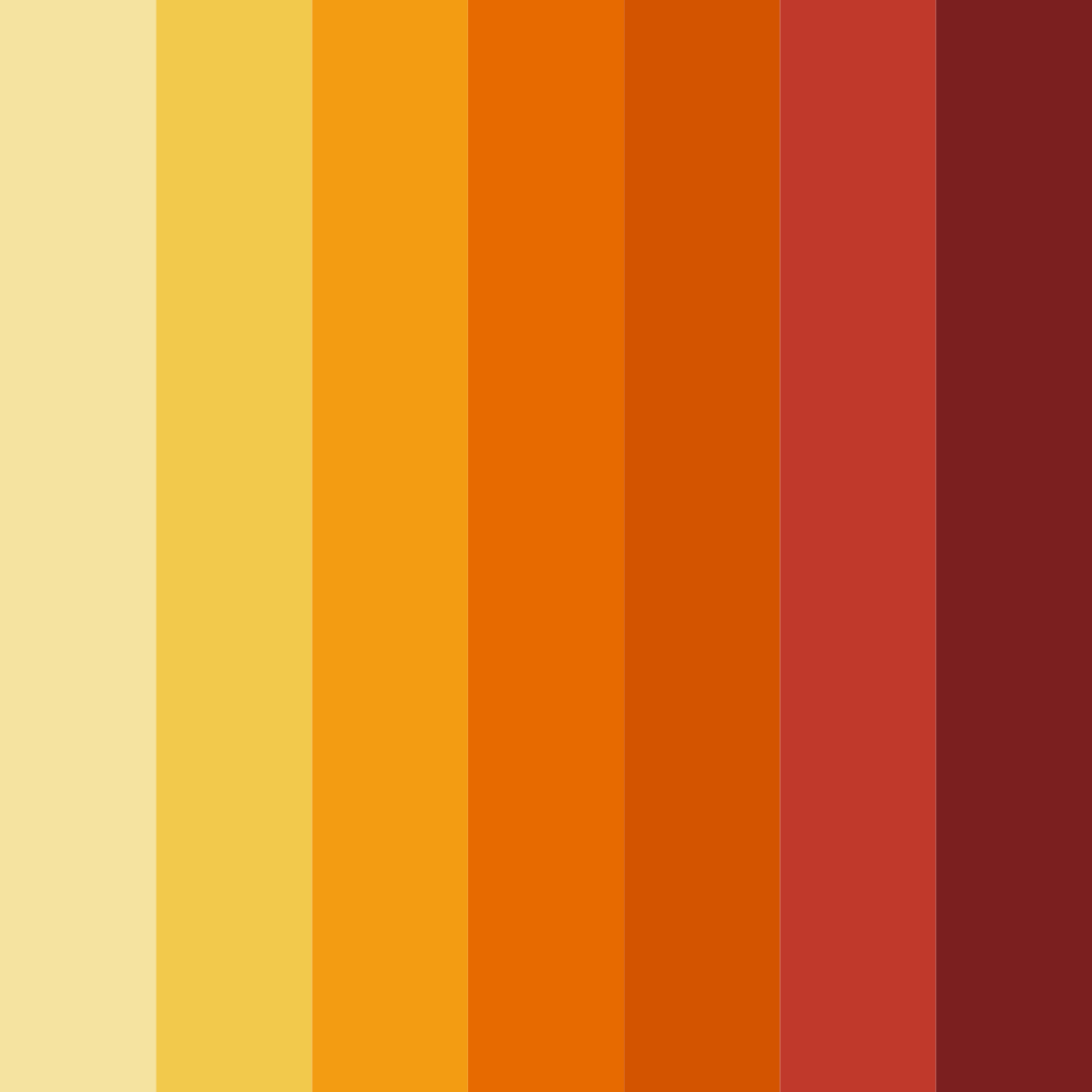 Download autumn ember glow color palette PNG image (square)