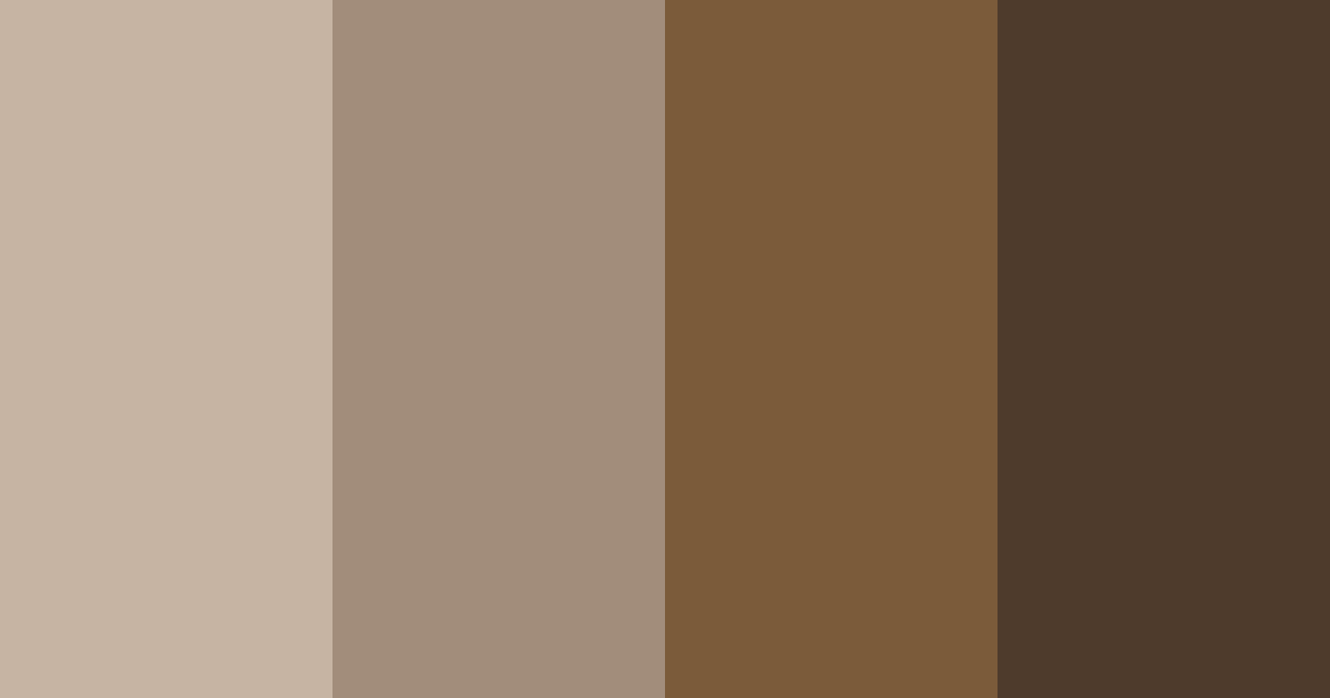 Download dull brown shades color palette PNG image (landscape)