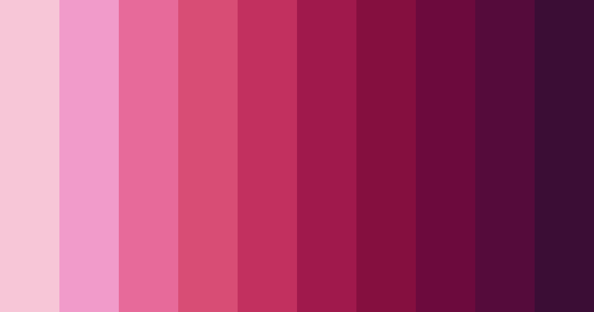 Download pink gradient color palette PNG image (landscape)