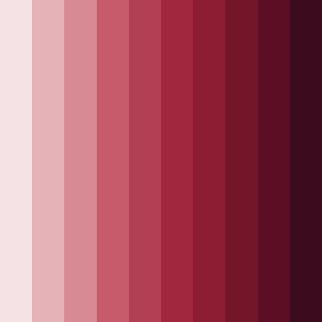 Download shades of red wine color palette PNG image (square)