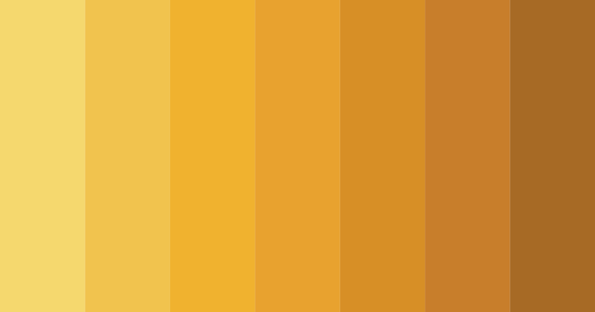 Download radiant golds color palette PNG image (landscape)