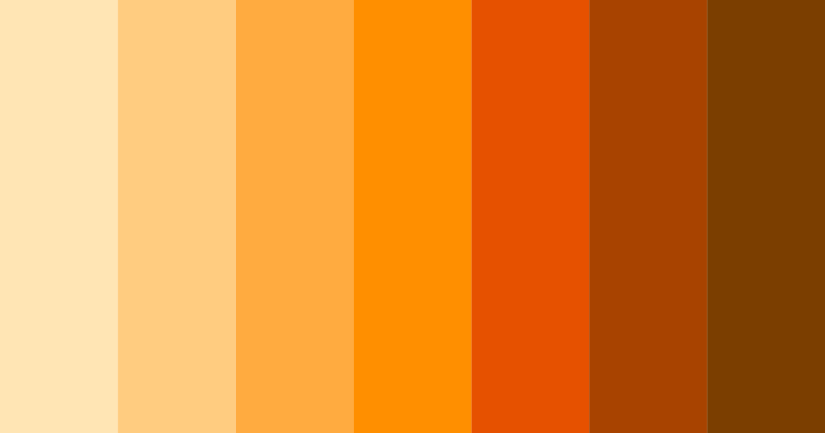 Download sunny ember glow color palette PNG image (landscape)