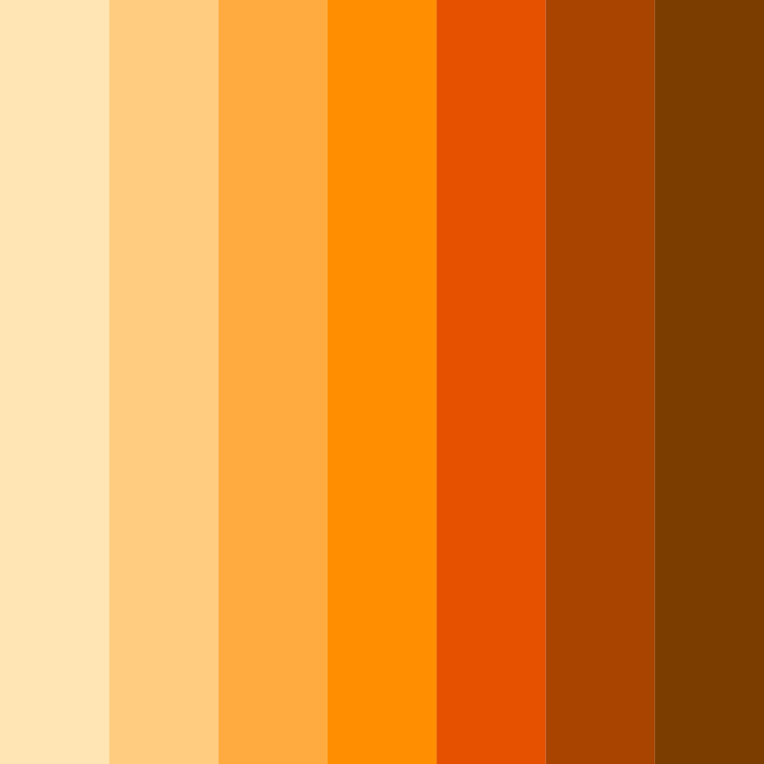 Download sunny ember glow color palette PNG image (square)