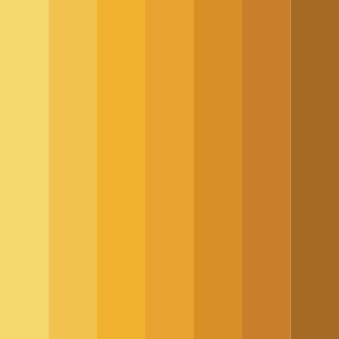 Download radiant golds color palette PNG image (square)