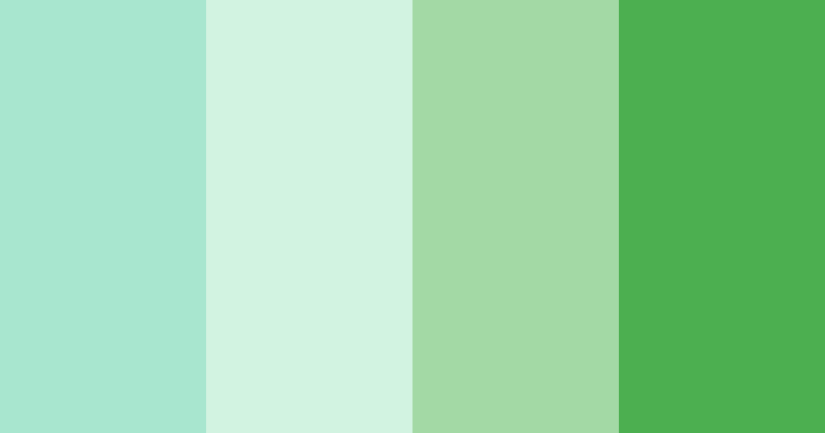 Download soft green color palette PNG image (landscape)